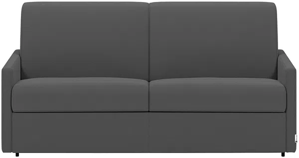 Vente-unique - Schlafsofa 3-Sitzer - Liegefläche: 140 cm - Matratzenhöhe: 18 cm - Stoff - Grau - CALIFE Bild 2