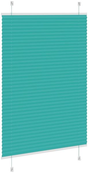 vidaXL Plissee Petrolgrün 100x150 cm Stoffbreite 99,4 cm Polyester 4015398 Bild 4