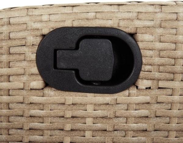 vidaXL 5-tlg. Garten-Essgruppe mit Kissen Beige Poly Rattan 3212374 Bild 7