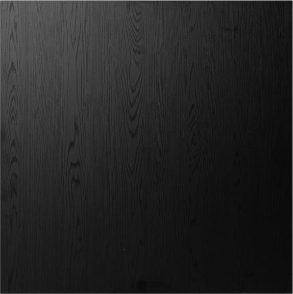 Bronx71 Tischplatte Roan quadratisch schwarz Melamin 80 x 80 cm