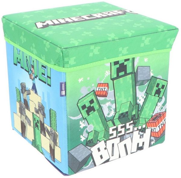 Minecraft Aufbewahrungsbox Minecraft Sitzbox Praktische Aufbewahrung Spielzeug Box 30x30x30 cm