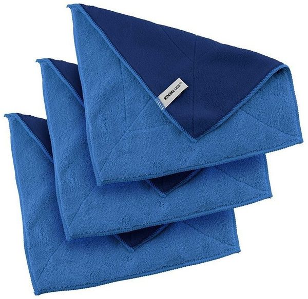 Kochblume Geschirrtuch Microfasertuch 30 x 30 cm, (Spar-Set, 3-tlg), 800g/m² Qualtität