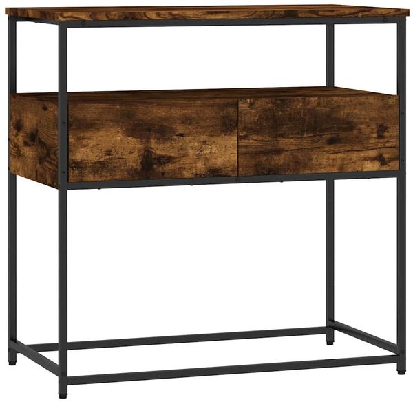 Konsolentisch, Beistelltisch, Konsole Räuchereiche 75x40x75 cm Holzwerkstoff