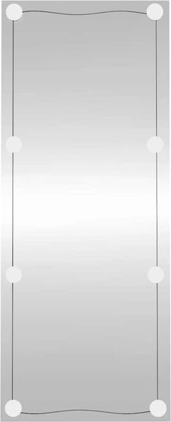 Wandspiegel, Badspiegel mit LED-Leuchten 40x100 cm Glas Rechteckig de6983
