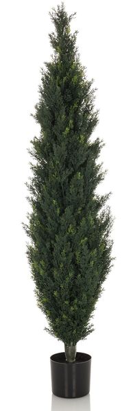 bümö plants Cedrus Kunstbaum - Täuschend echte Zeder, geruchlose Premium Kunstpflanze für lebendiges Ambiente - authentische, künstliche Pflanzen als Deko für's Wohnzimmer, Büro & mehr, BUP-cedrus