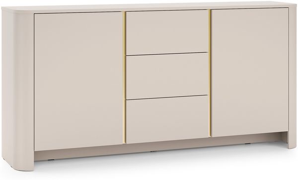 Bettso 'FARI' Kommode, Holzwerkstoff Kaschmir, 84x39x168cm