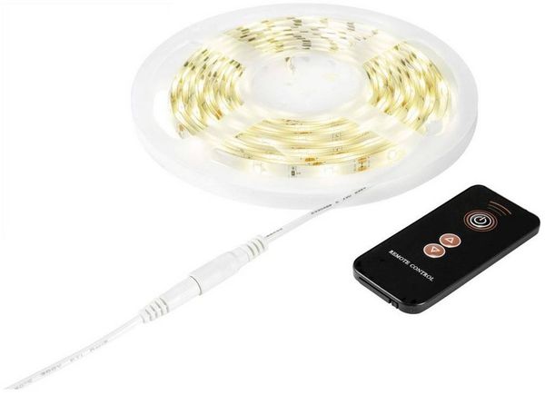 Sygonix LED Stripe LED-Streifen-Basisset SY-5224782, kürzbar, dimmbar, flexibel, selbstklebend, mit Fernbedienung