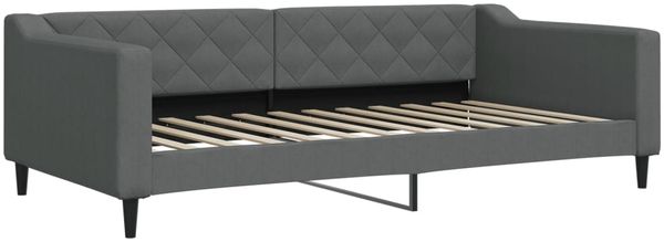 vidaXL Tagesbett Ausziehbar mit Schubladen Dunkelgrau 100x200 cm Stoff 3197468 Bild 4