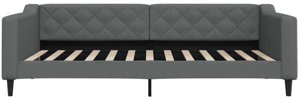 vidaXL Tagesbett Ausziehbar mit Schubladen Dunkelgrau 100x200 cm Stoff 3197468 Bild 5