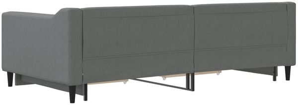vidaXL Tagesbett Ausziehbar mit Schubladen Dunkelgrau 100x200 cm Stoff 3197468 Bild 8