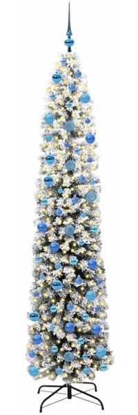 vidaXL Künstlicher Weihnachtsbaum mit 300 LEDs mit Ständer Grün 240 cm 3395051