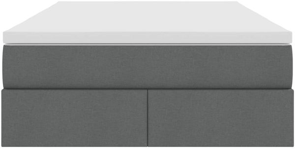 vidaXL Aufbewahrungsbett mit Matratze Dunkelgrau 120 x 190 cm 3370213 Bild 7