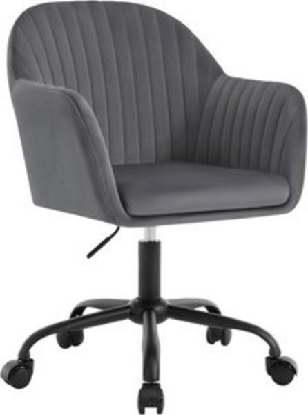 Woltu Schreibtischstuhl, Homeoffice Stuhl mit Rollen, Schminkstuhl höhenverstellbar Bild 6