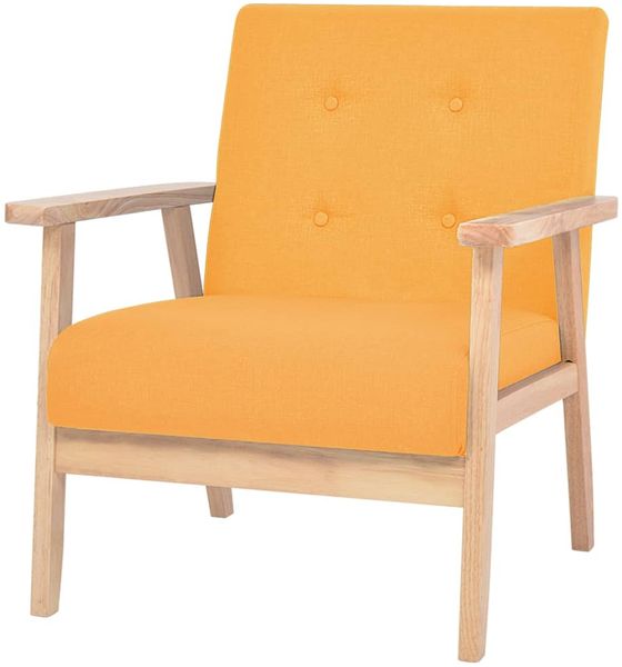 vidaXL Sessel Gelb Stoff 244657