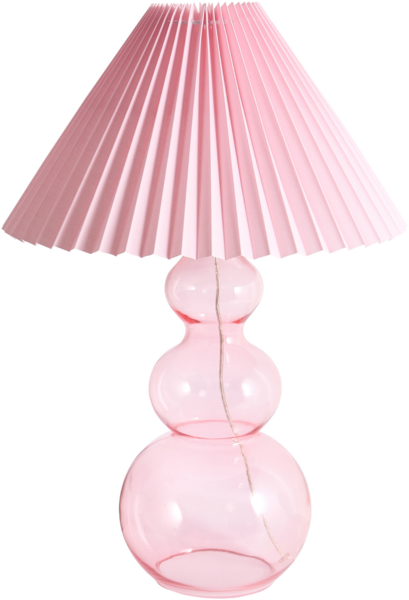 Tischlampe SENGWA Glas Rosa