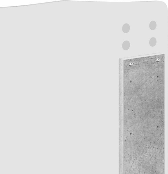 vidaXL Bettrahmen Beton Grau 135 x 190 cm Massives Kiefernholz 3413320 Bild 11