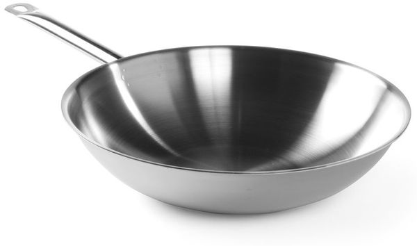 HENDI Wokpfanne, 3-Schichten - ohne Deckel, ⌀360x(H)90mm