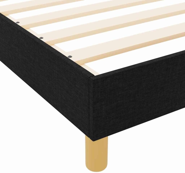 vidaXL Bettgestell mit Kopfteil Schwarz 120 x 200 cm Stoff 3344720 Bild 10