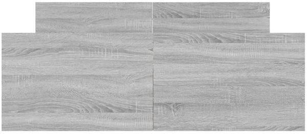 vidaXL Bettgestell mit Kopf- und Fußteil Grau Sonoma 120x190 cm 3203780 Bild 3