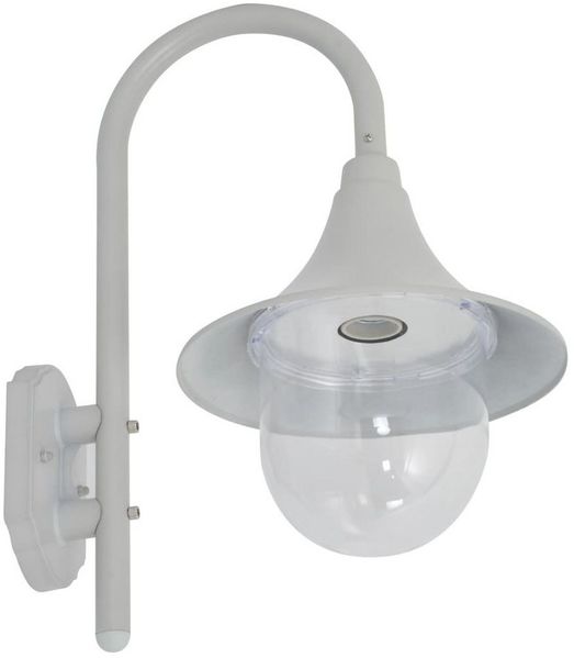 vidaXL Garten-Wandleuchte E27 42 cm Aluminium Weiß 44212 Bild 2