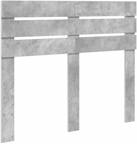 vidaXL Bettrahmen mit Kopfteil Beton 120 x 200 cm Massives Kiefernholz 3411434 Bild 6