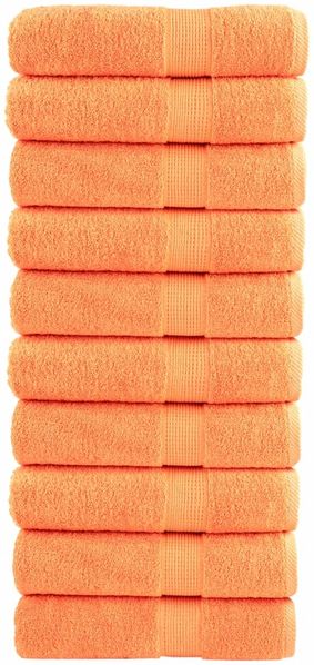 vidaXL Premium Badetücher SOLUND 10 Stk. Orange 100x150 cm 600 g/m² 137385