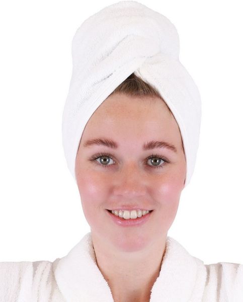 Betz Turban-Handtuch mit Knopf BERLIN Kopfhandtuch Haarturban, (1-St), mit Knopfverschluss