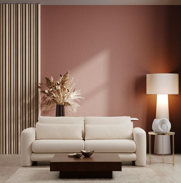 3-Sitzer-Sofa, 'Lily', 73 x 97 x 215, Creme