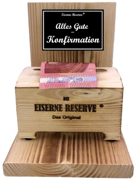 Eiserne Reserve® Geschenkbox Alles Gute zur Konfirmation - Die Eiserne Reserve Geldbox - Geldgesche