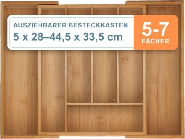 Ausziehbarer Besteckkasten aus Bambus 10050850_8035