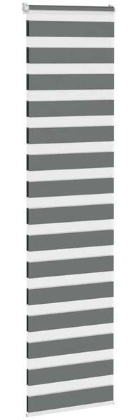 vidaXL Doppelrollo Dunkelgrau 55x230 cm Stoffbreite 50,9 cm Polyester 4014174 Bild 3