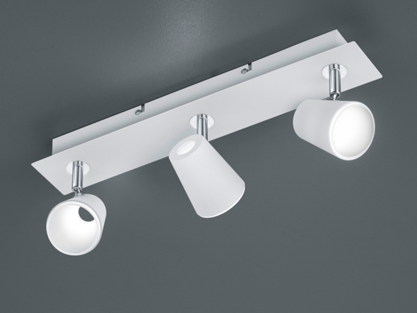 LED Deckenstrahler NARCOS 3-flammig Weiß, Breite 45cm