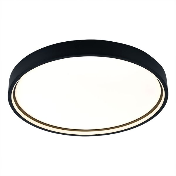 LED Deckenleuchte, dunkelgrau, 3 Stufen Dimmer, D 45 cm