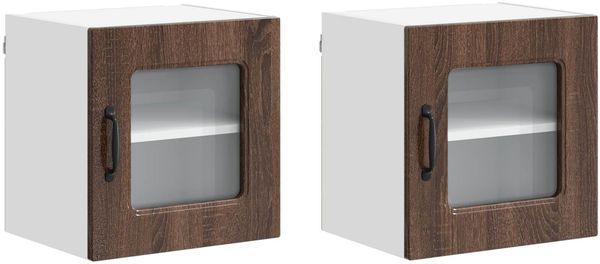 vidaXL Geschirrspülerfront Kalmar 2 pcs Braun Eichen-Optik 884489 Bild 2