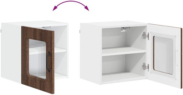 vidaXL Geschirrspülerfront Kalmar 2 pcs Braun Eichen-Optik 884489 Bild 12