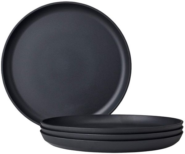 Mepal SILUETA Frühstücksteller ø 23 cm 4er Set Nordic Black