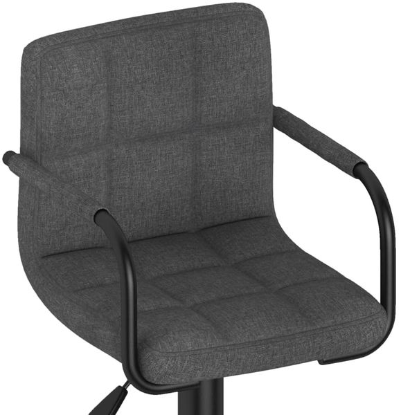 vidaXL Barhocker Dunkelgrau Stoff [334626] Bild 7