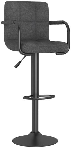 vidaXL Barhocker Dunkelgrau Stoff [334626] Bild 2