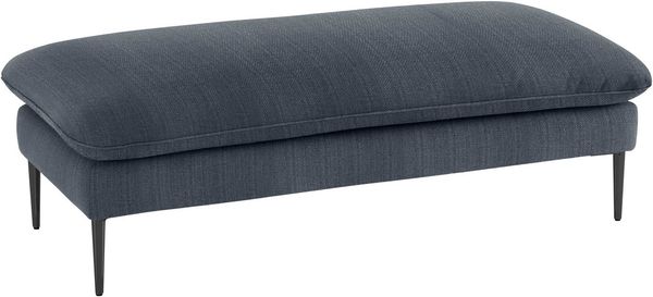 W.SCHILLIG Hocker enjoy&MORE, Füße schwarz pulverbeschichtet, Breite 151 cm