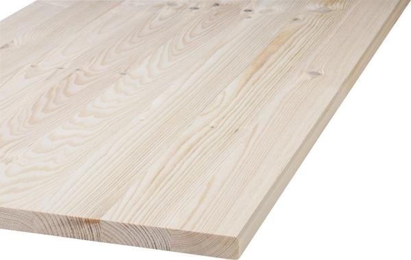 Massivholzplatte Nadelholz geschliffen Kanten gefast 800x400x18 mm Holz Platte