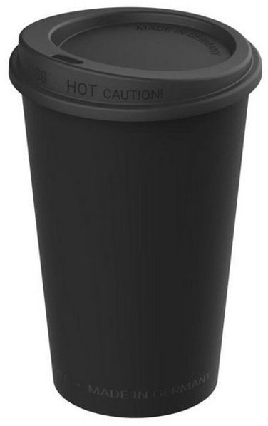 elasto Coffee-to-go-Becher 0,3 L Kaffeebecher mit Deckel robuster Mehrwegbecher, Made in Germany, BPA-frei, Teebecher, Coffee Mug, recycled Becher