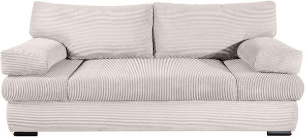 COLLECTION AB Schlafsofa Tina, B: 200 cm, Liegefl. 146x200 cm, Bettfunktion, Bettkasten & 2 Armlehnenkissen, Federkern