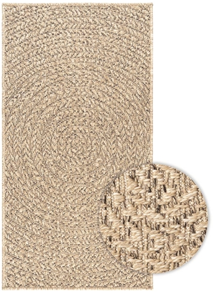 vidaXL Teppich ZIZUR 60x110 cm Jute-Optik Indoor und Outdoor 4006158