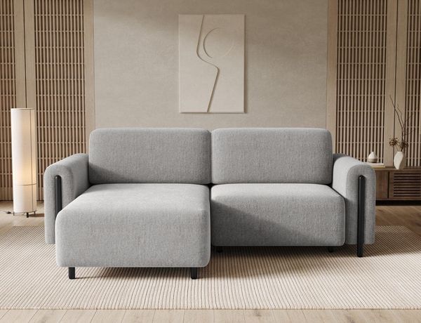 Ecksofa Acossta von Eltap Amore Mikrofaser mit Schlaffunktion Bettkasten