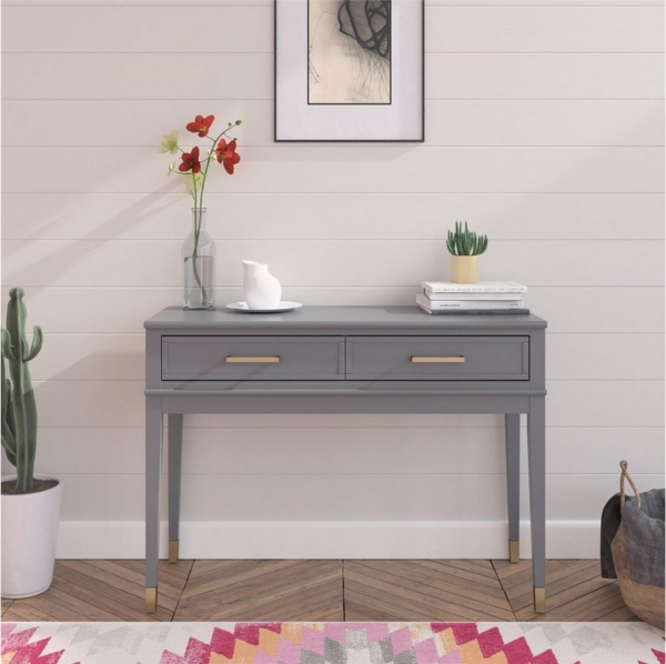 loft24 Konsolentisch Westerleigh, schmaler Tisch, Dielentisch, Flurtisch, 2 Schubladen, Breite 105 cm Bild 3