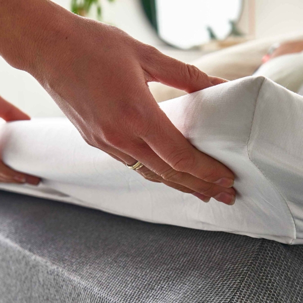 Boxspringbett Peggy / Philly BX1480, Mikrofaser, Stoff, Grau, 180 x 87 x 207 cm Bild 2