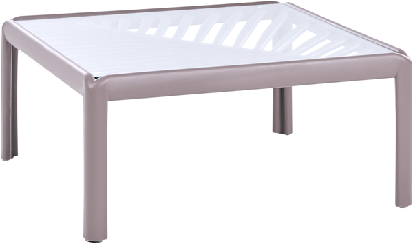 Outdoor Couchtisch FERRETTI 69 cm 69 cm Taupe
