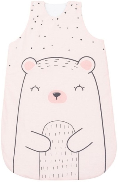 Kikkaboo Babyschlafsack Bär 0-6 Monate Länge 70 cm, 3. 3 TOG, Reißverschluss rosa
