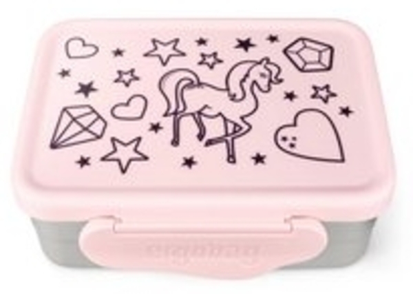 ergobag Lunchbox Edelstahl Brotdosen Set, Edelstahl, (Edelstahl Brotdosen Set, 1-tlg, 2er-Set aus kleiner und großer Dose), 100% BPA-frei Bild 6