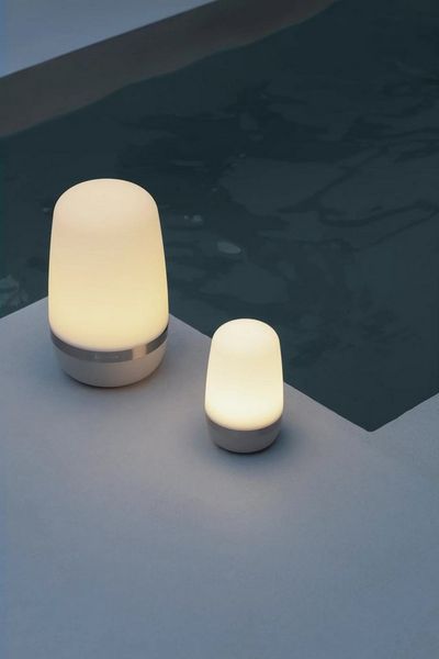 Blomus LED Outdoorleuchte SPIRIT, LED-Lampe, large, Edelstahl matt, Kunststoff, Platin Grey, 66063